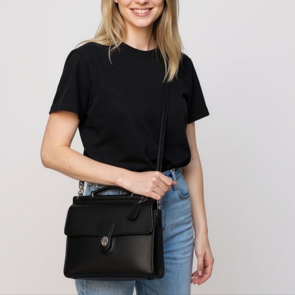 Coach Willis Station No. 9927 Top Handle Crossbody ⭐️Featuring SILVER HARDWARE⭐️ - Picture 13 of 13